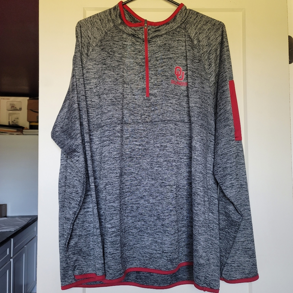 Men's OU Sooners Half Zip Jacket Size XL